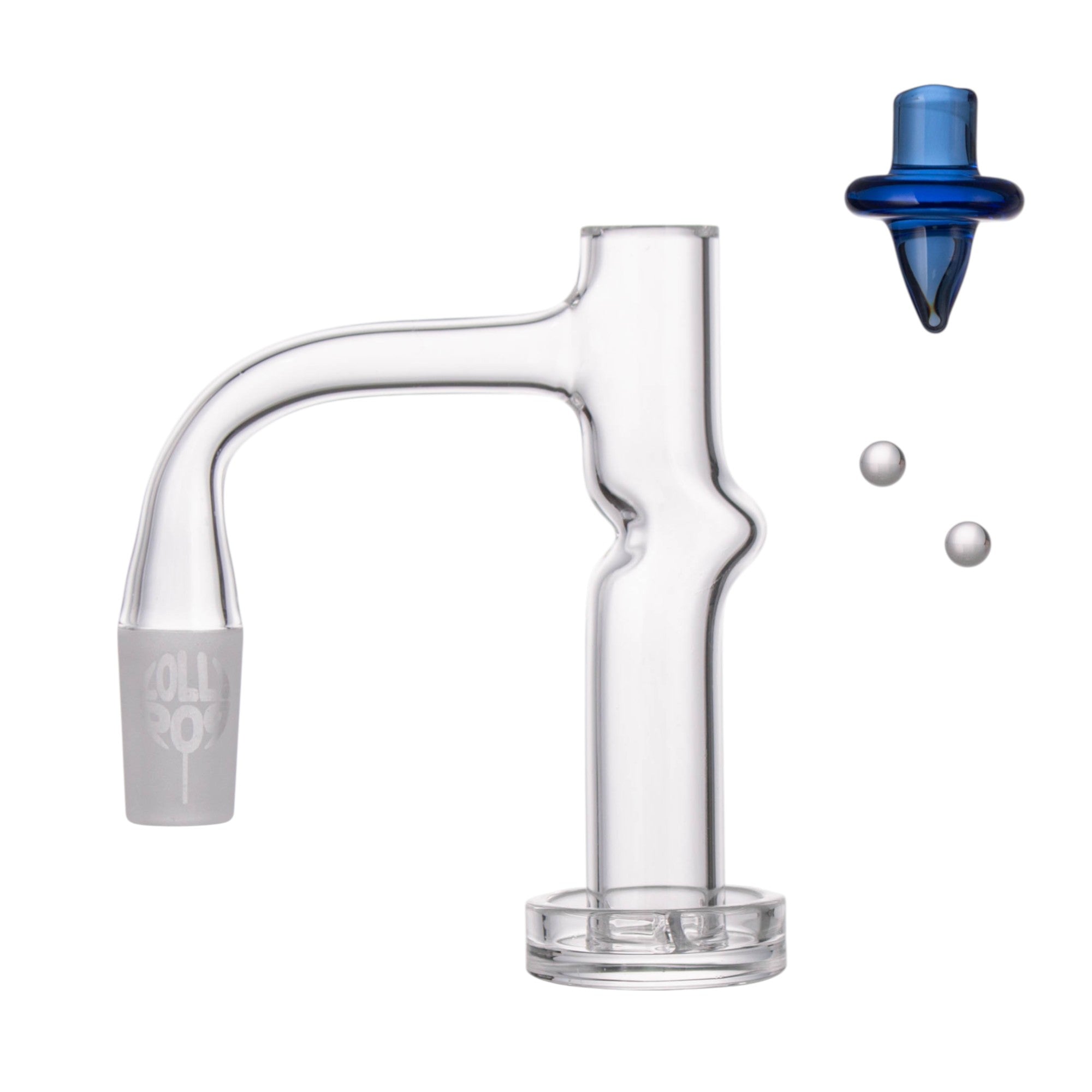 Lollipop QSeries-16 — 14mm Male 90° Fully Welded Quartz Terp Slurper Set