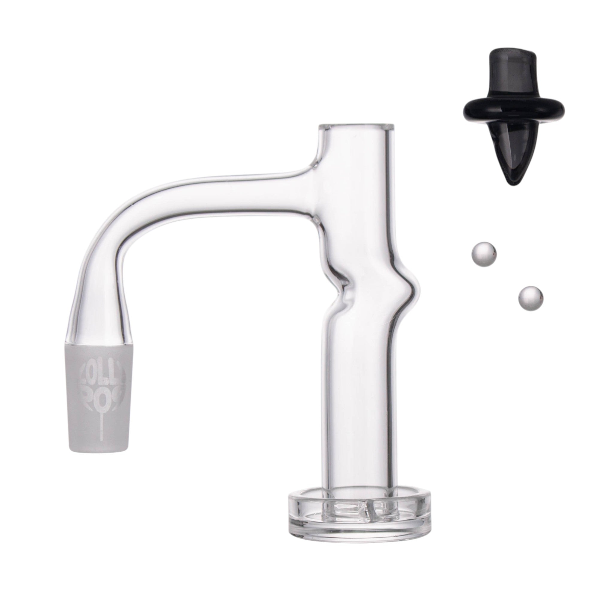 Lollipop QSeries-16 — 14mm Male 90° Fully Welded Quartz Terp Slurper Set