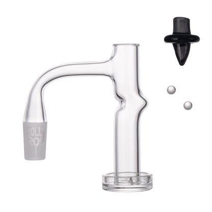 Lollipop QSeries-16 — 14mm Male 90° Fully Welded Quartz Terp Slurper Set