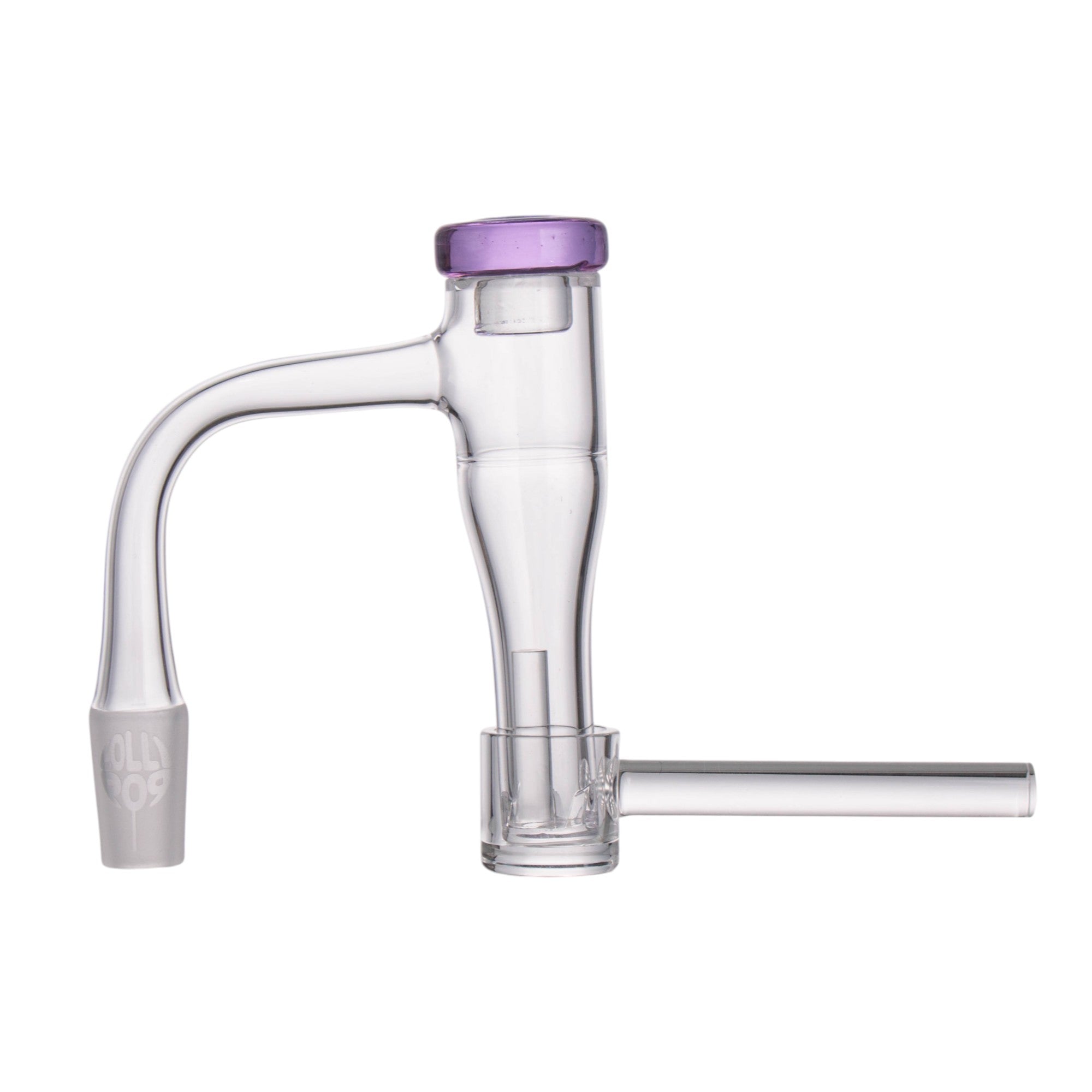 Lollipop QSeries-18 | 14mm Male 90° | Fully Welded Quartz Terp Slurper Banger Set - I Asst Colors