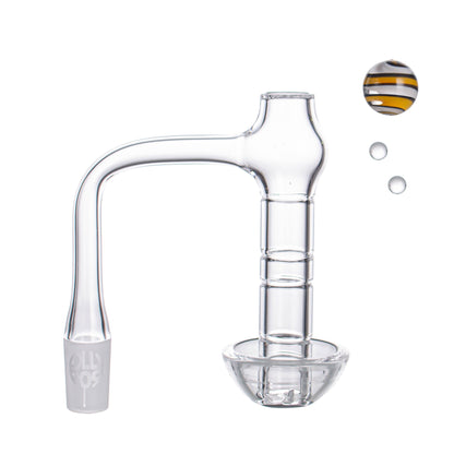 Lollipop QSeries-20 — 14mm Male 90° Fully Welded Quartz Terp Slurper Banger Set