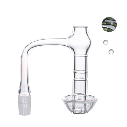 Lollipop QSeries-20 — 14mm Male 90° Fully Welded Quartz Terp Slurper Banger Set