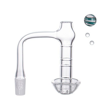 Lollipop QSeries-20 — 14mm Male 90° Fully Welded Quartz Terp Slurper Banger Set