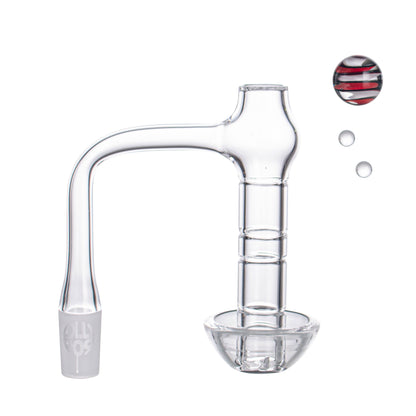 Lollipop QSeries-20 — 14mm Male 90° Fully Welded Quartz Terp Slurper Banger Set