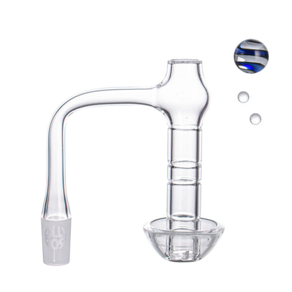 Lollipop QSeries-20 — 14mm Male 90° Fully Welded Quartz Terp Slurper Banger Set