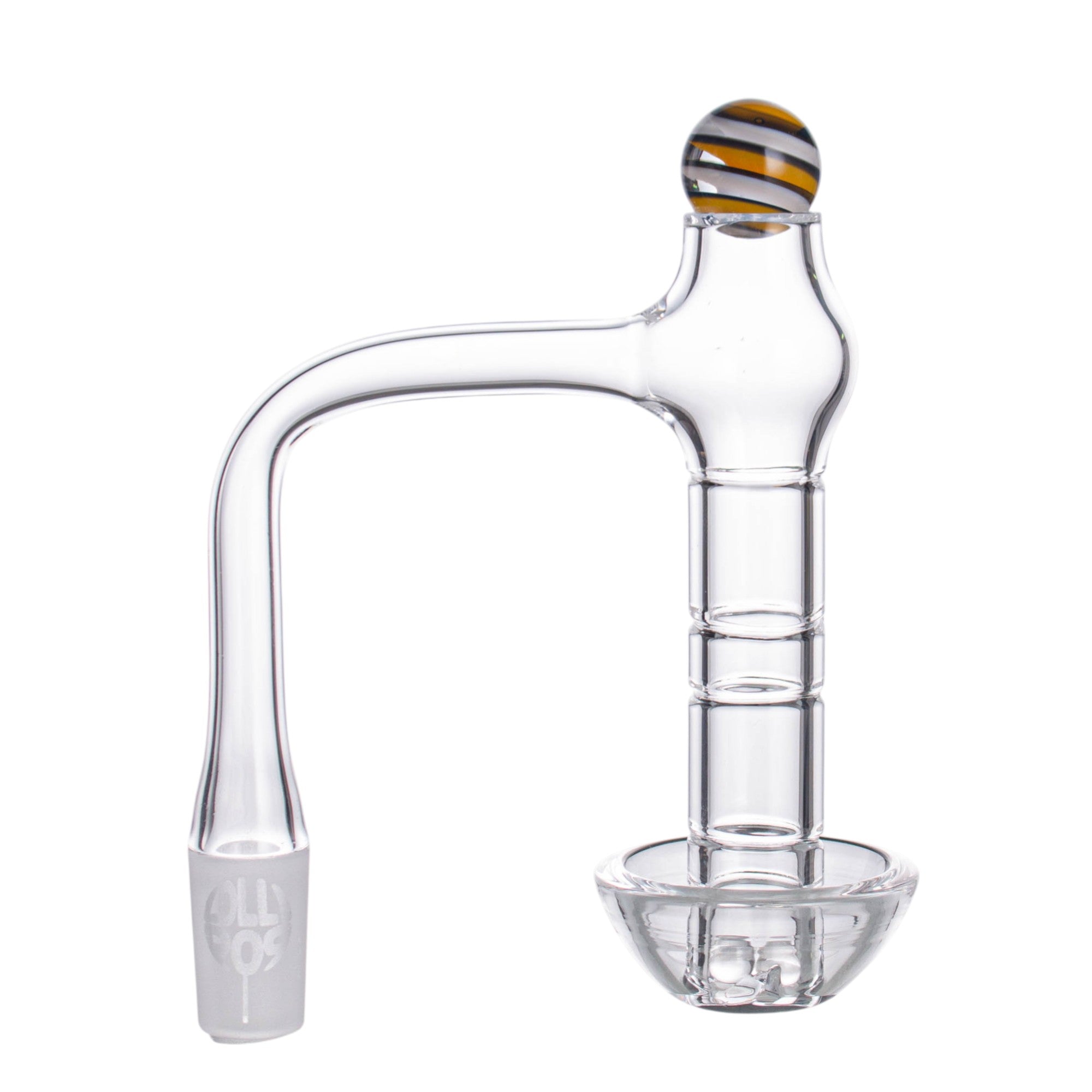 Lollipop QSeries-20 — 14mm Male 90° Fully Welded Quartz Terp Slurper Banger Set