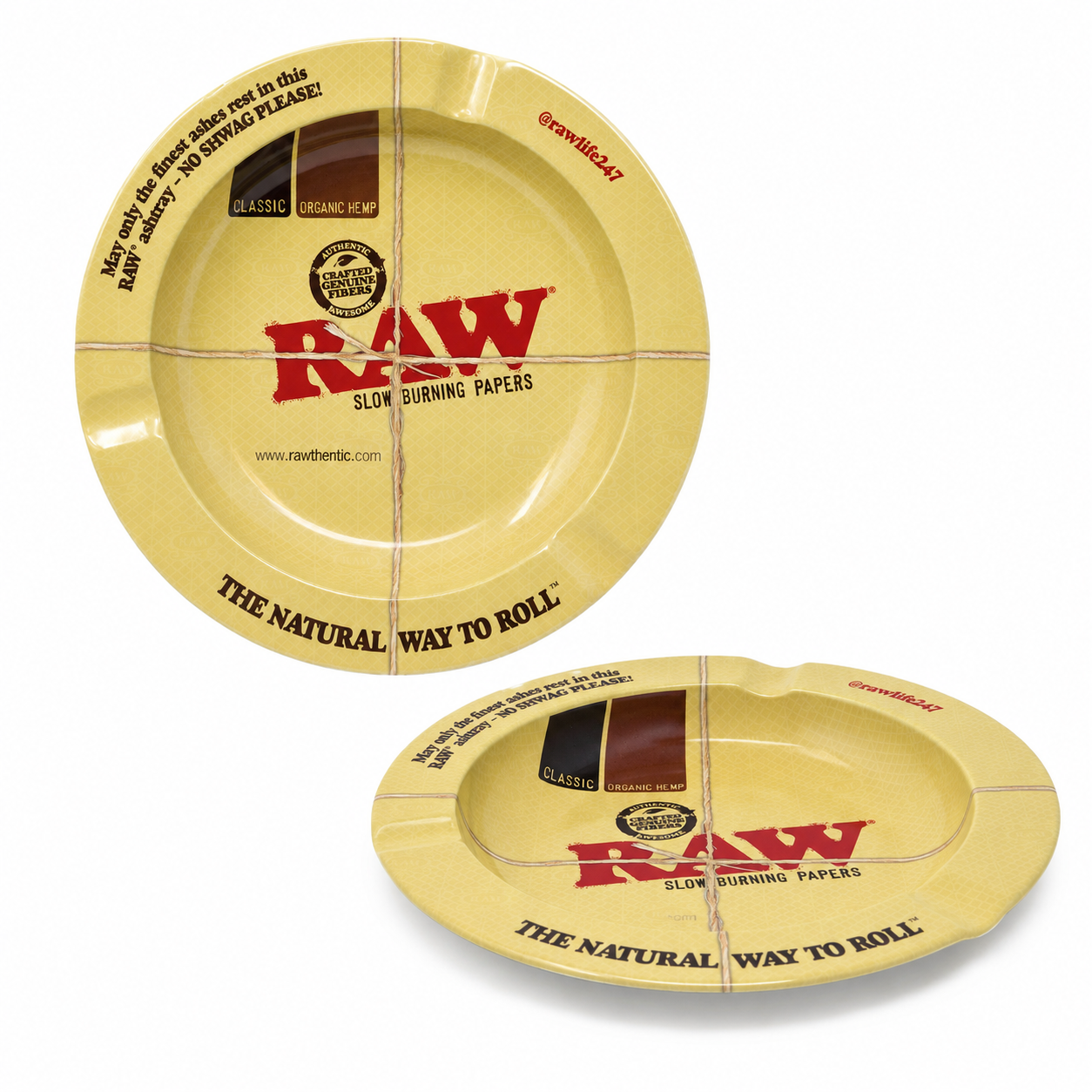 Raw Metal Round Ashtray "5.5