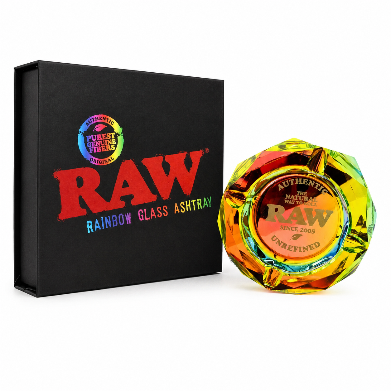 Raw Crystal AshTray Rainbow