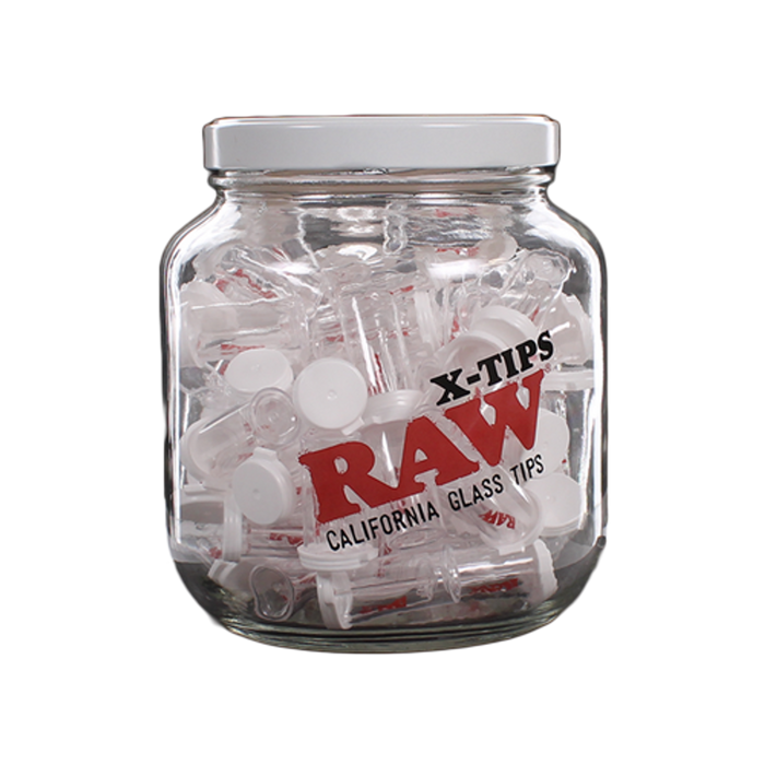 Raw Glass X-Tips Jar (75ct)