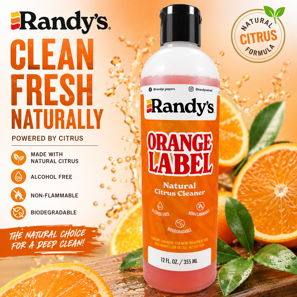 Randy's Orange Label 12oz Cleaner
