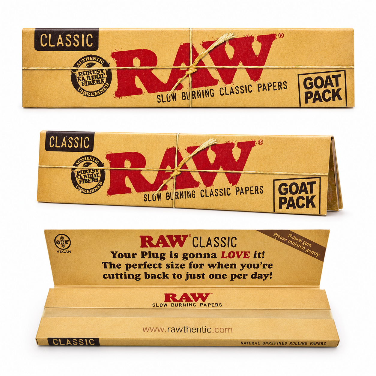 Raw 37" Goat Paper 1ct I 10 Leaves/Unit
