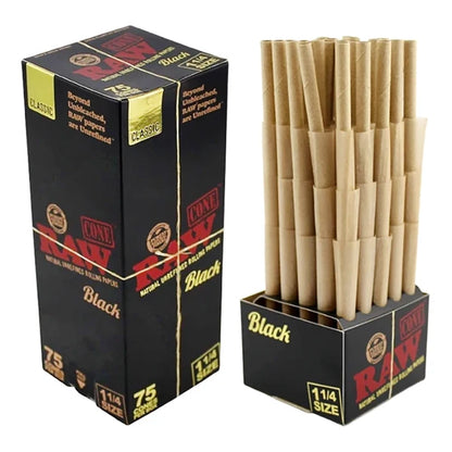 Raw Classic 1 1/4" Cones 75ct Box