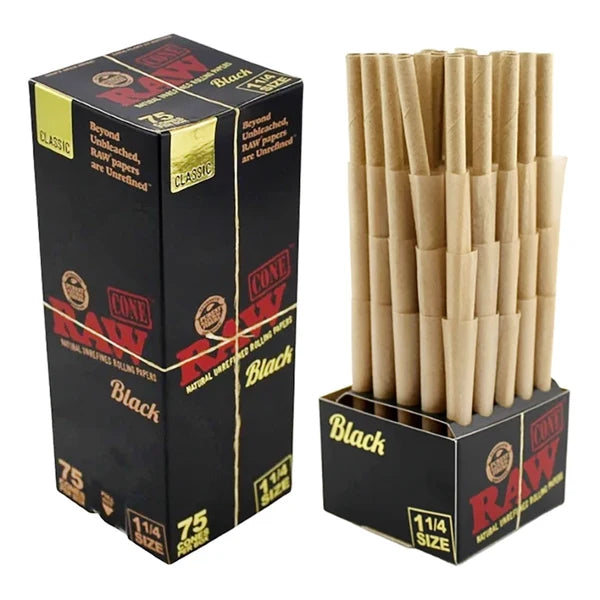 Raw Classic 1 1/4" Cones 75ct Box