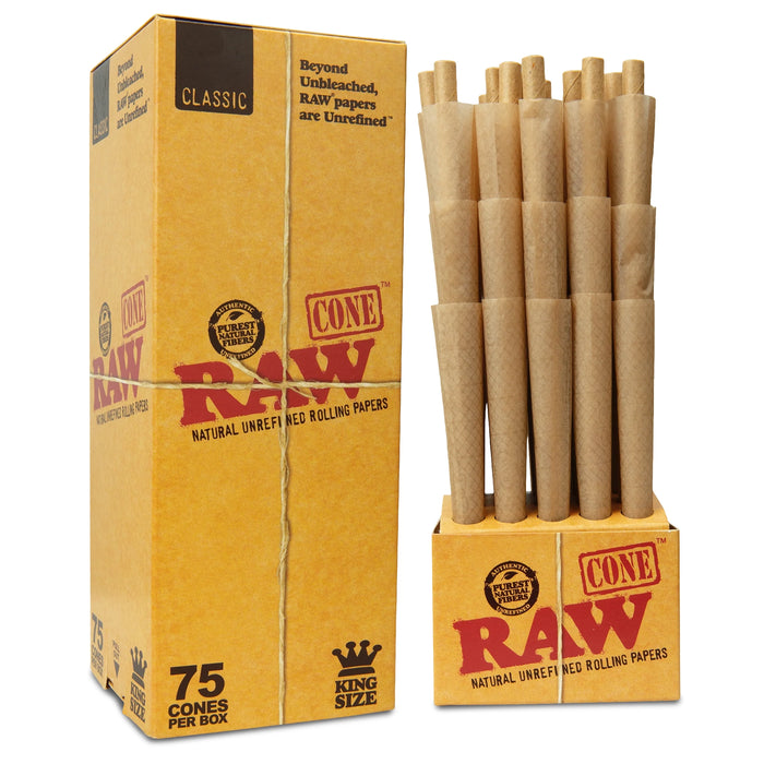 Raw Classic Cone King size 75 Cones Per Pack