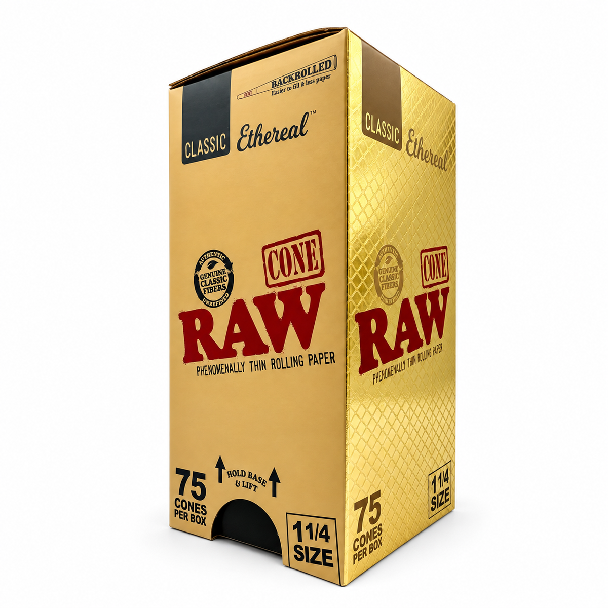 Raw Classic Ethereal 11/4 Cones 75ct