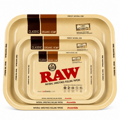 Raw Classic Organic Metal Rolling Tray