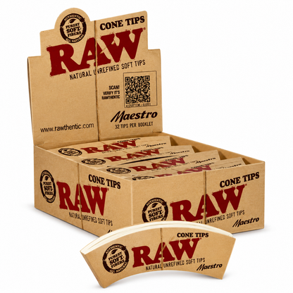 Raw Maestro Cone Tips - 24 Booklets/Display