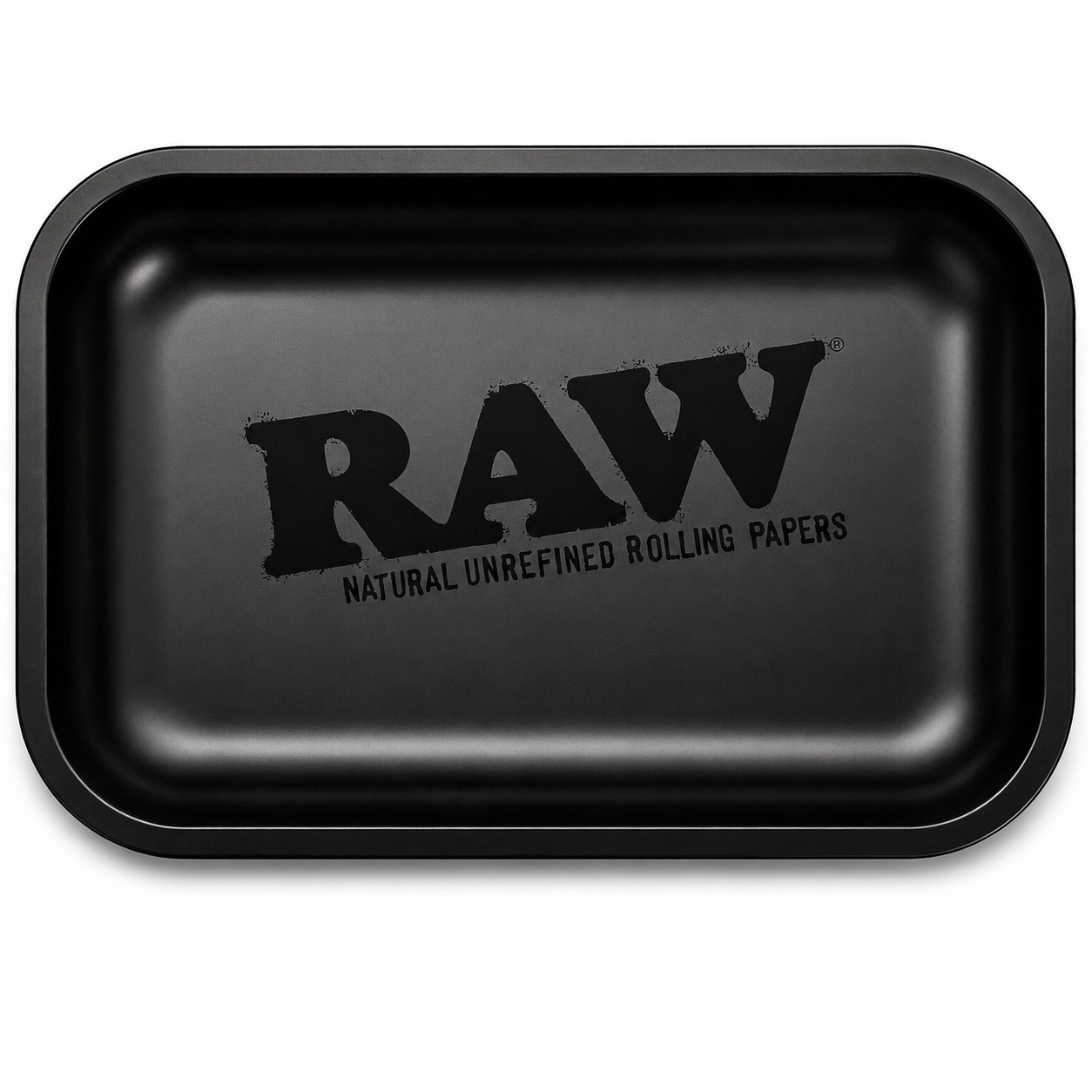 Small Raw Murder'D Black Rolling Tray 11" x 7" - 50/Mc