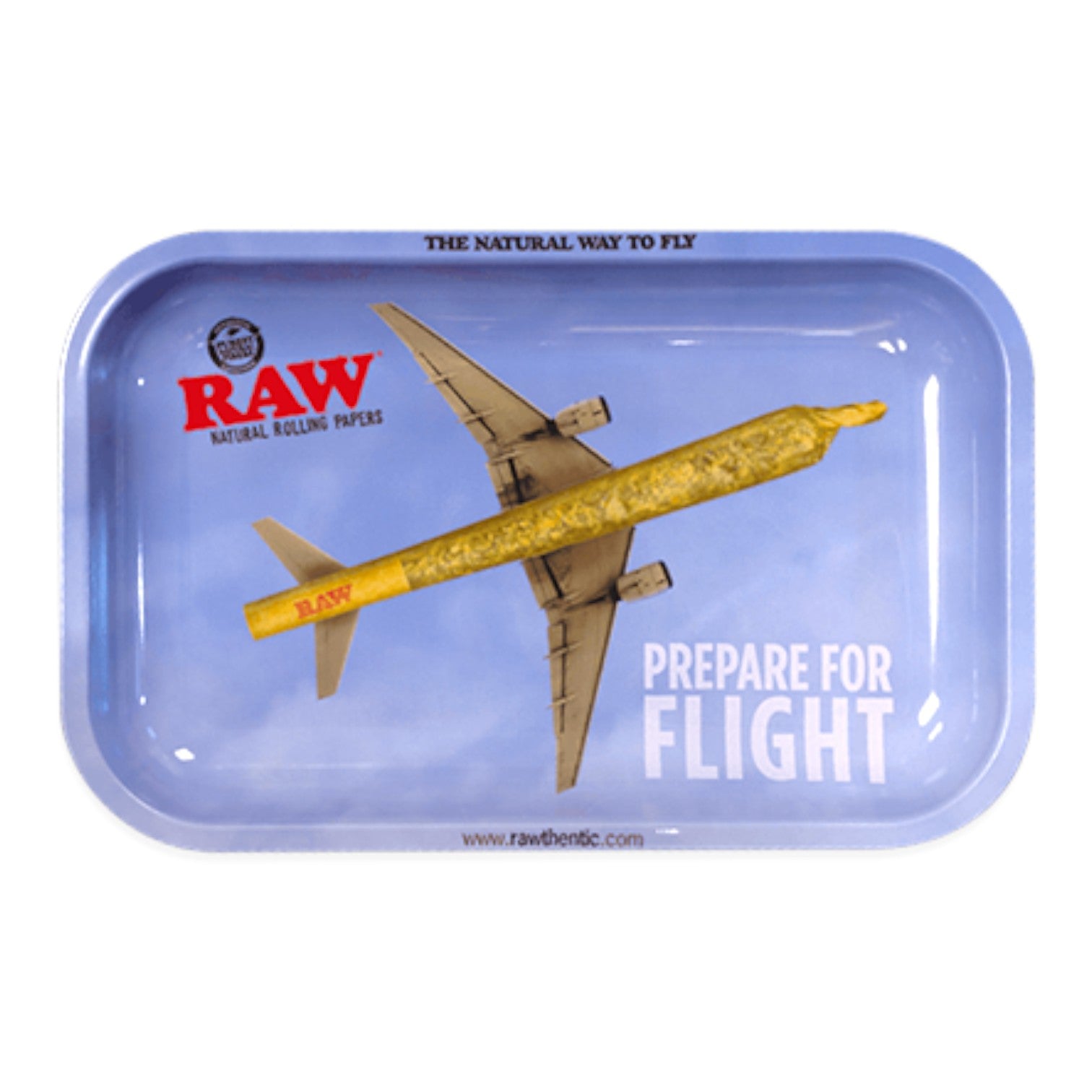 Raw Prepare for Flight Metal Rolling Tray
