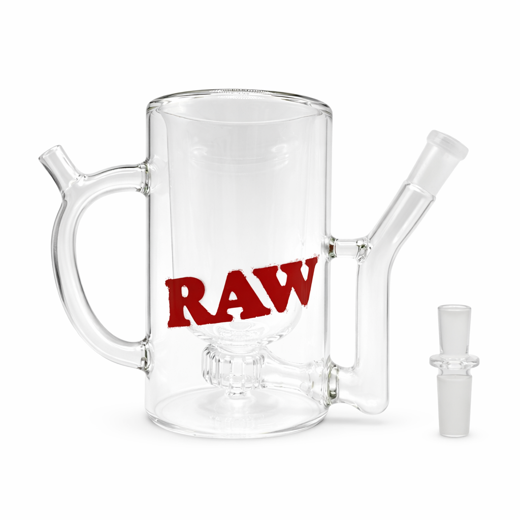 Raw Wake Up & Bake Up Glass Mug