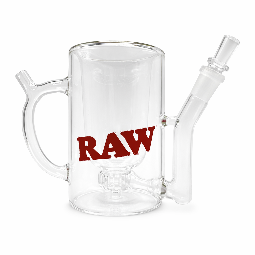 Raw Wake Up & Bake Up Glass Mug