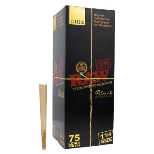 Raw Classic 1 1/4" Cones 75ct Box