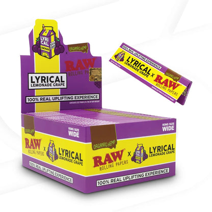 Raw Lyrical Lemonade King Size Papers Grape 50ct