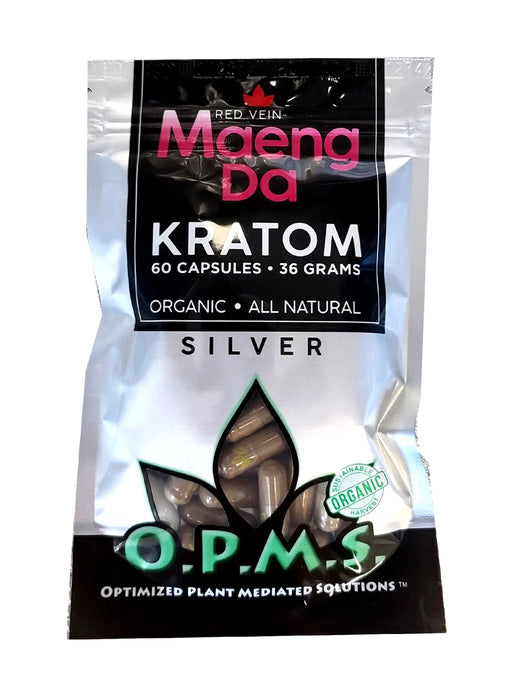 OPMS Kratom Silver (Capsules) 60 Count (36 Grams)