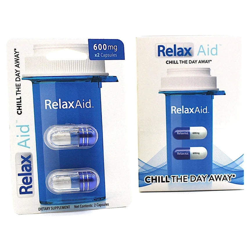 Relax Aid Relaxation Capsules (2 Pills Per Pack / 6 Packs Per Display)