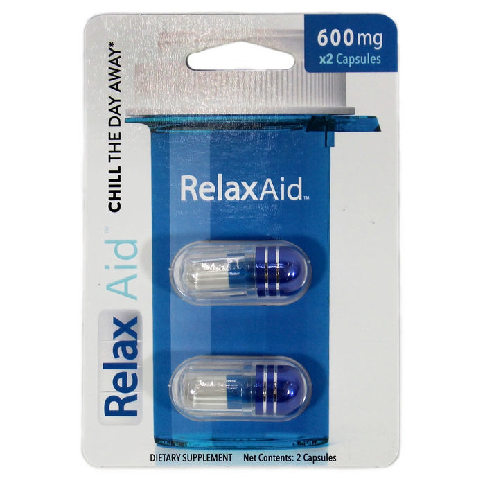 Relax Aid Relaxation Capsules (2 Pills Per Pack / 6 Packs Per Display)