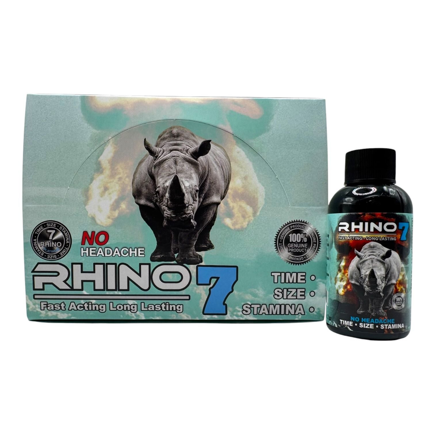 Rhino 7 50ml Shot I 12pcs/Dis I 6Dis/Cs I 24Dis/MC