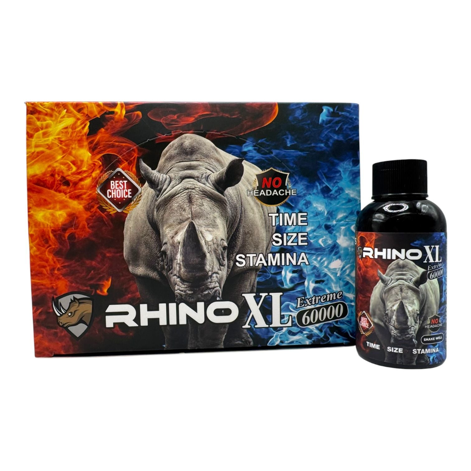 Rhino XL Extreme 60000 2oz Male Enhancement Shot 12ct Display