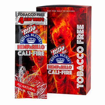 Royal Blunts HEMPARILLO Rillo Size 4 Wraps/Pouch | 15 Pouchs/Box | 30 Display/Case
