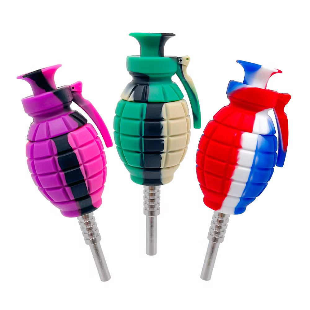 Silcone Nectar Collector Grenade Shape