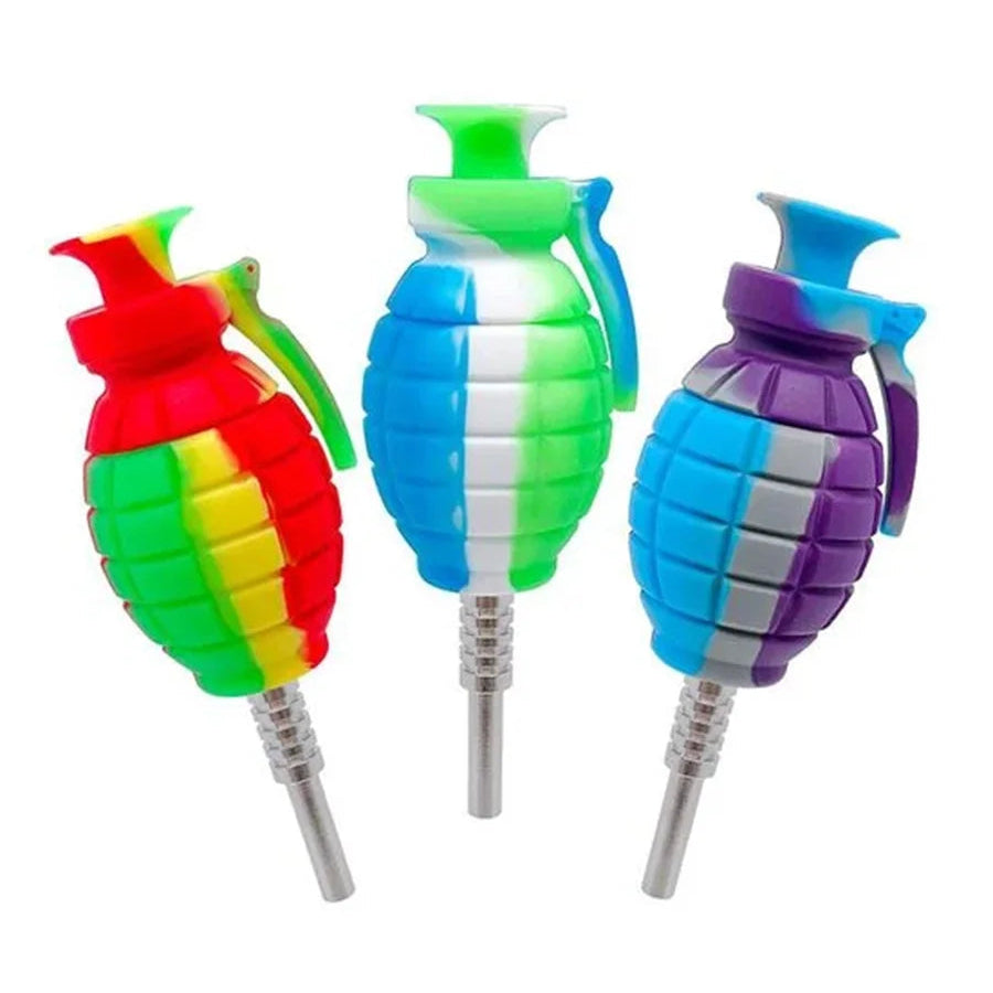 Silcone Nectar Collector Grenade Shape