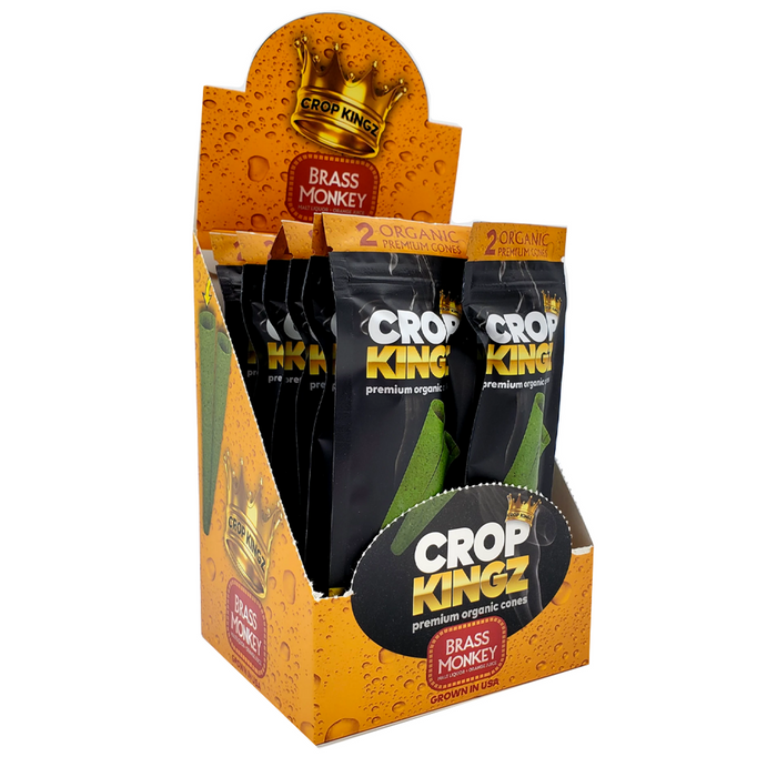 Crop Kingz Premium Organic Hemp Cones - 109mm (Display of 400)