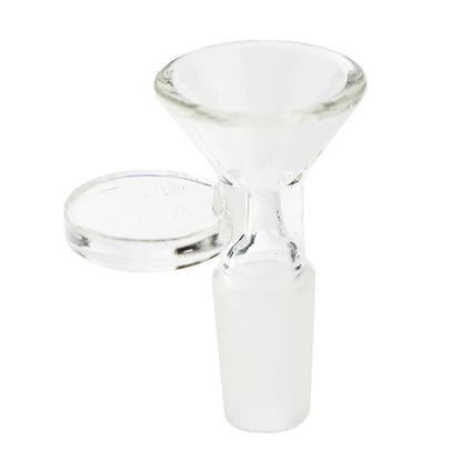 Clear Cone Glass Bowl With Round Handle