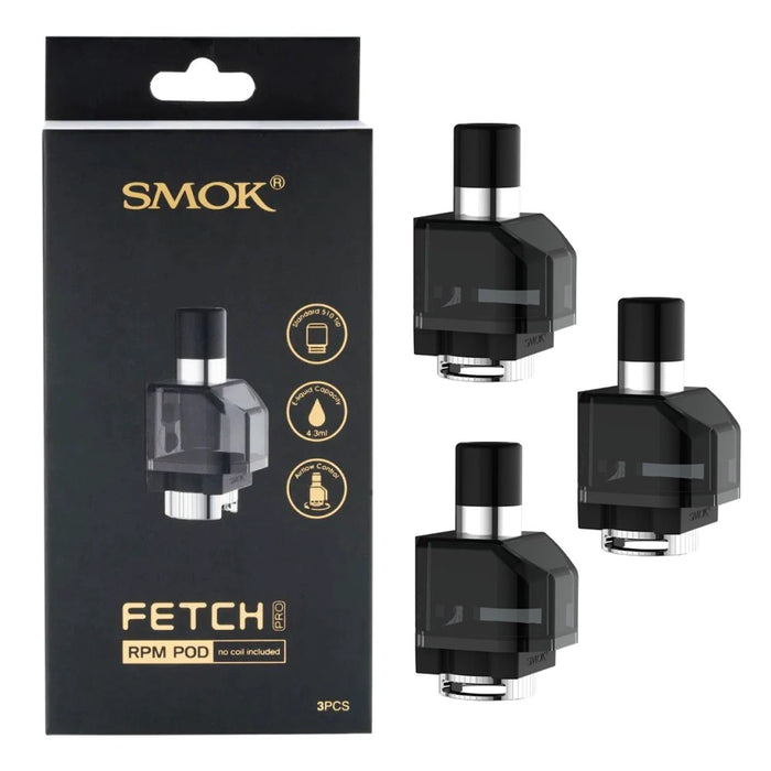 SMOK Fetch Pro RGC Pod No Coil Included 4ml (Pack of 3)