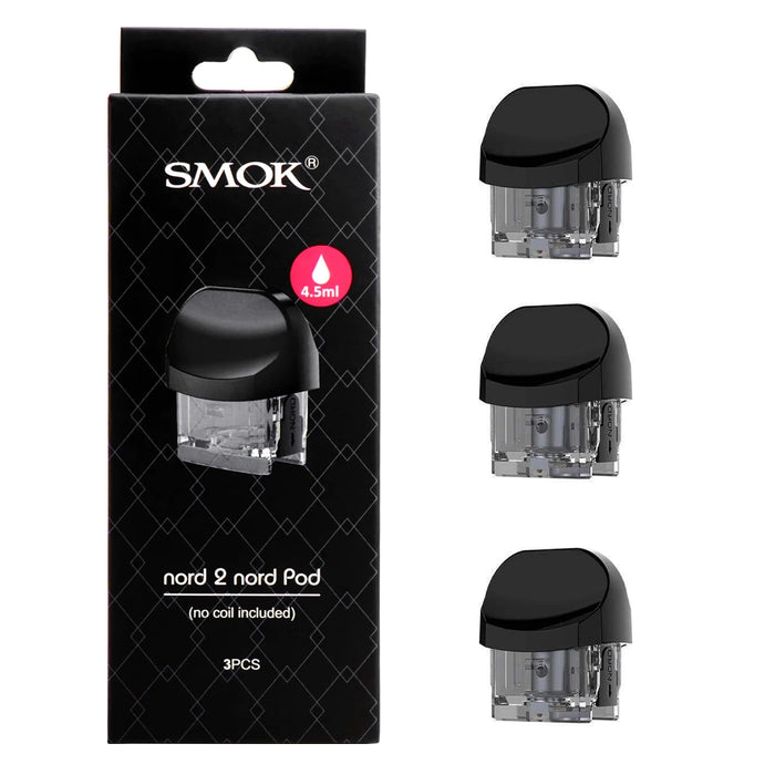 SMOK Nord 2 Nord Pod (No Coil Included) 4.5ml (Pack of 3)