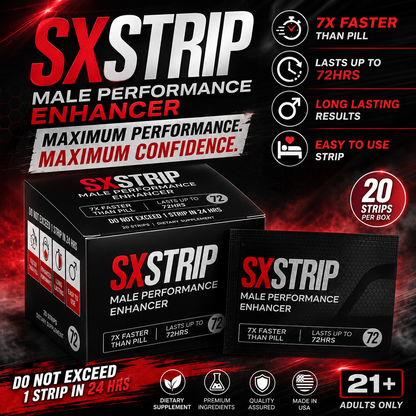 SXStrip Male Performance Enhancer 1ct 20pk/Dis