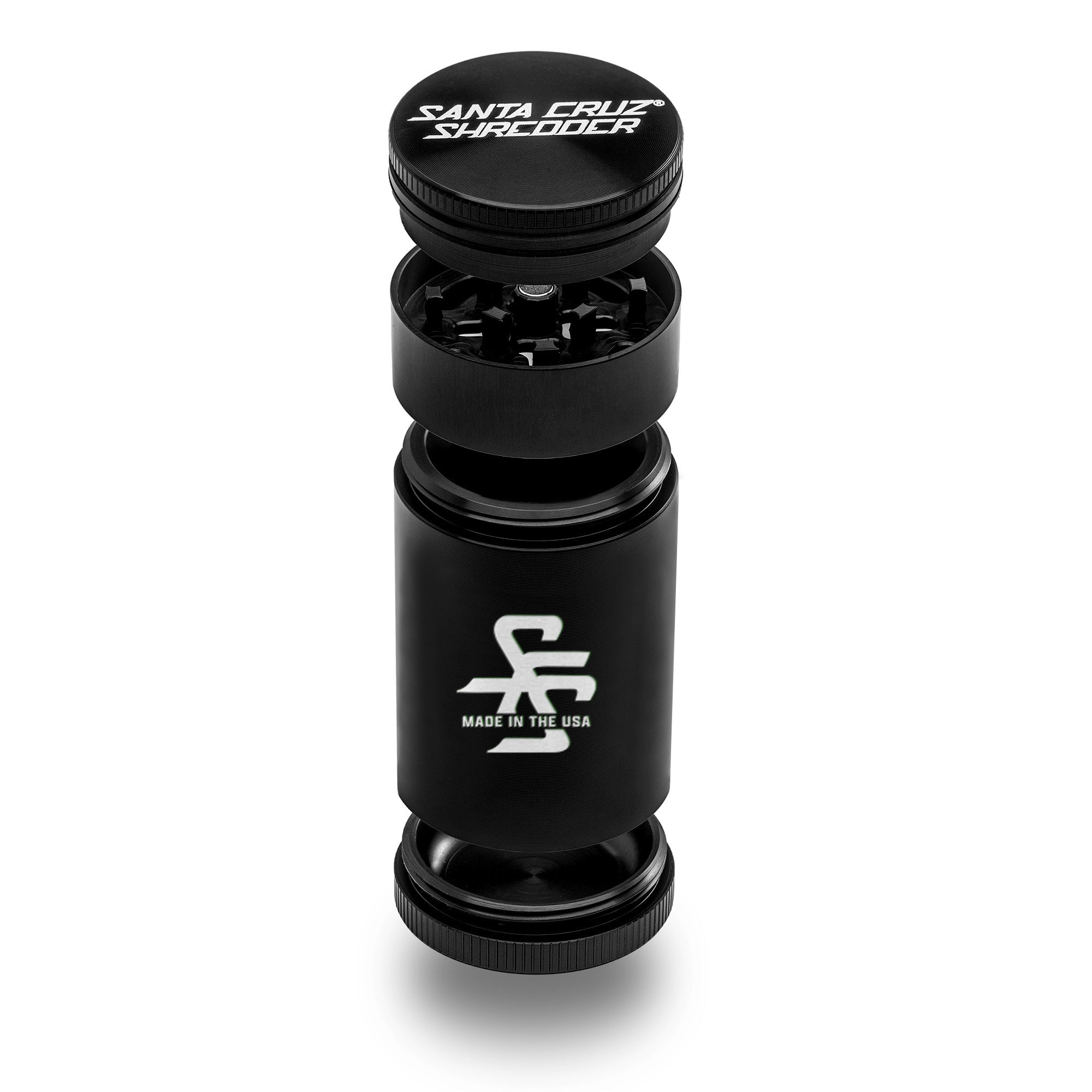 Santa Cruz Shredder Aluminum 4 Piece Small Herb Grinders (TRAVELER)