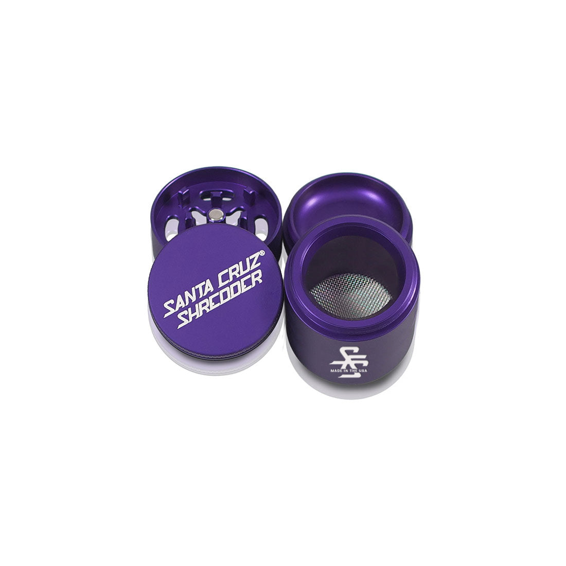 Santa Cruz Shredder Aluminum 4 Piece Small Herb Grinders (TRAVELER)