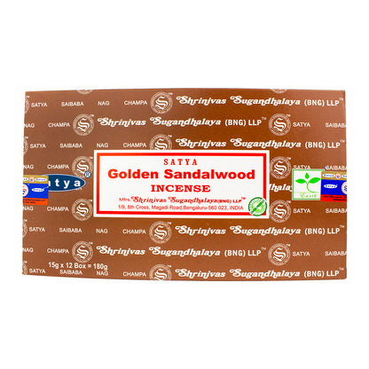 Satya15g Incense (12 Packs per Display)