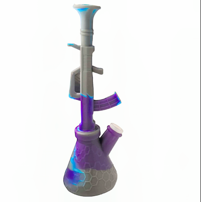 10" Small Rifle Gun Beaker Silicone Water Pipe
