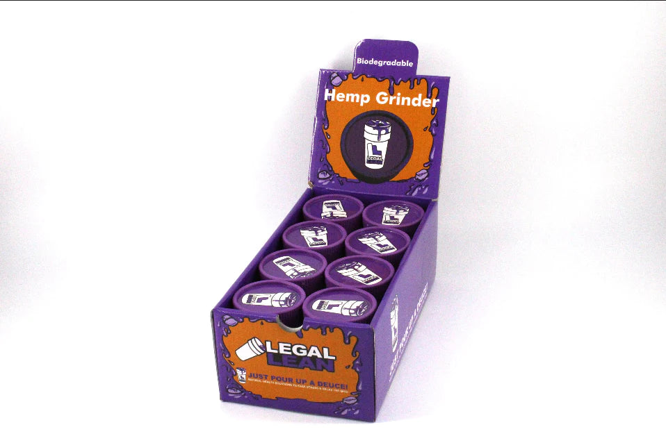 Legal Lean Hemp Grinder - 24ct Display