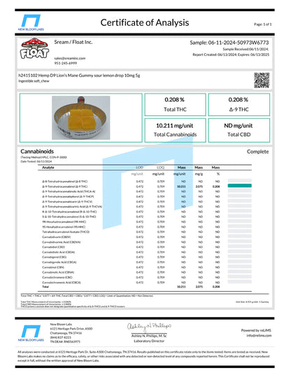 Float Smart Shroom Blend 2500mg Gummies 60ct Jar