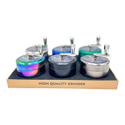 63mm SharpStone Hand Crank Grinder "GD-30" (Assorted Colors)