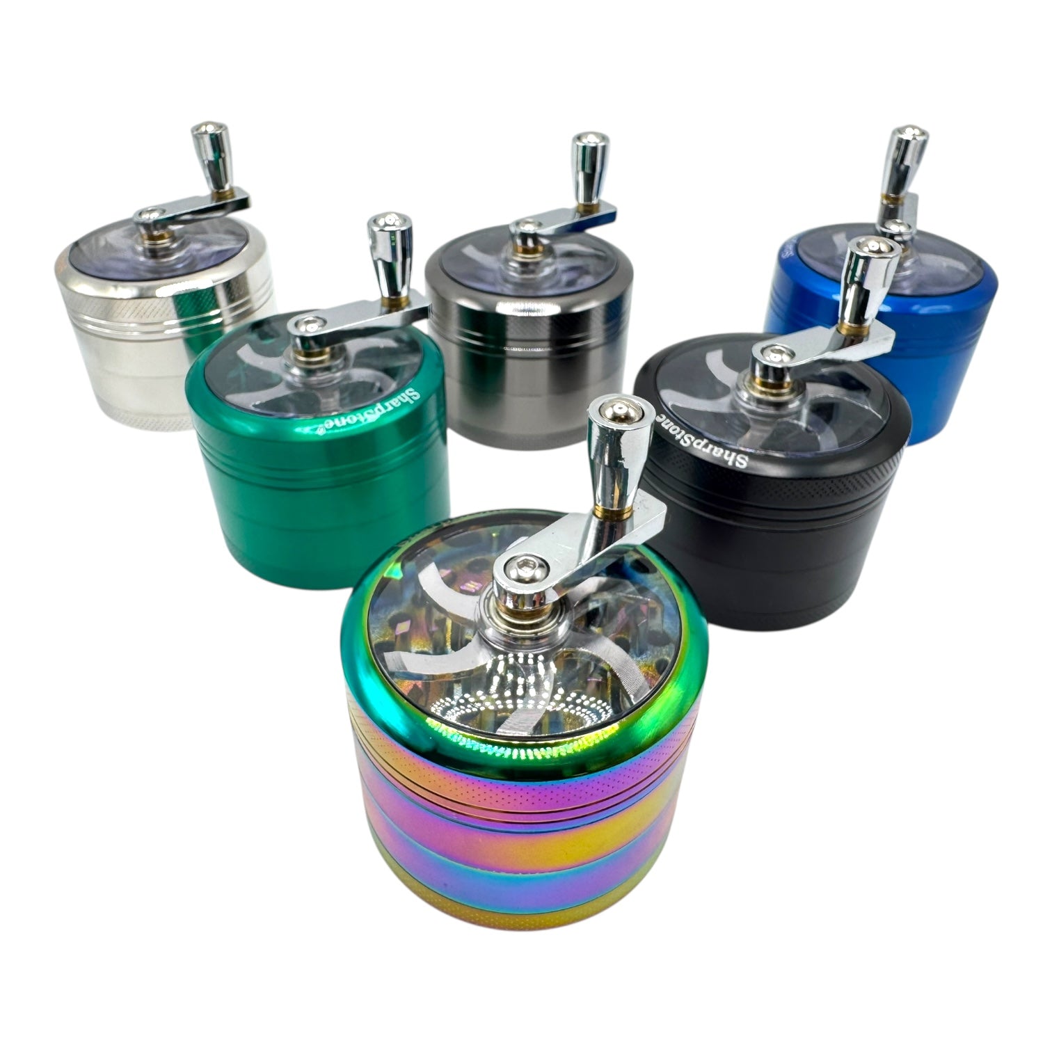 63mm SharpStone Hand Crank Grinder "GD-30" (Assorted Colors)