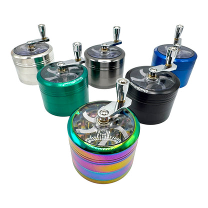 63mm SharpStone Hand Crank Grinder "GD-30" (Assorted Colors)