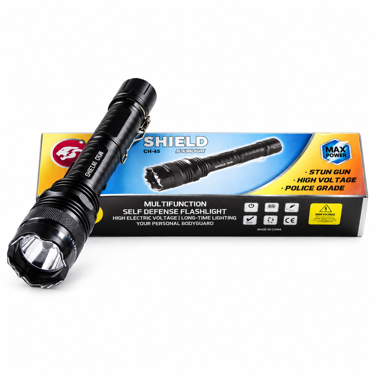 Shield Stun Gun W/ Flash Light CH-45